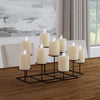 Iron candelabra with wax candle holders Image 1