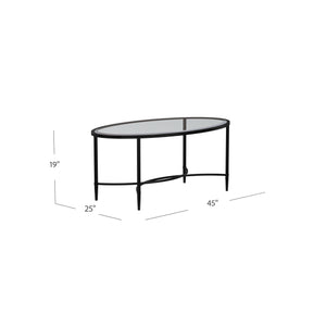 Sleek, oval-shaped coffee table Image 8