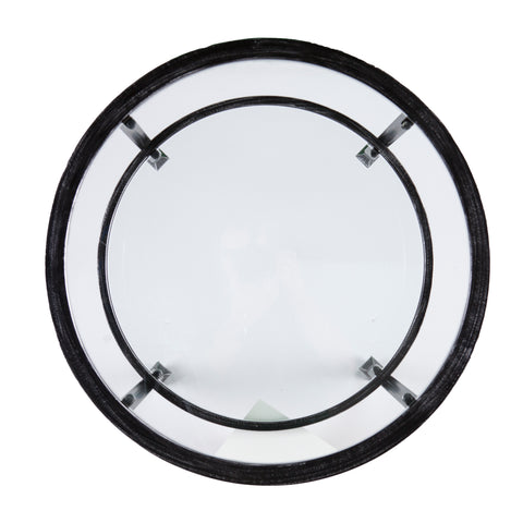 Image of Round end table with glass tabletop Image 7