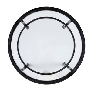 Round end table with glass tabletop Image 7
