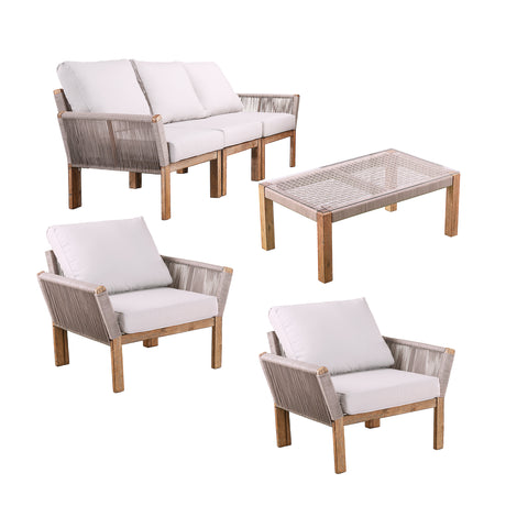 Image of Outdoor seating set w/ coffee table Image 3