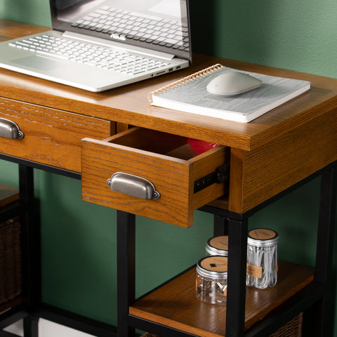 Image of Small space writing desk with storage Image 6