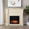 Timelessly designed electric fireplace with touch screen Image 1