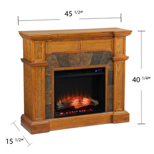 Corner convenient electric fireplace TV stand Image 8