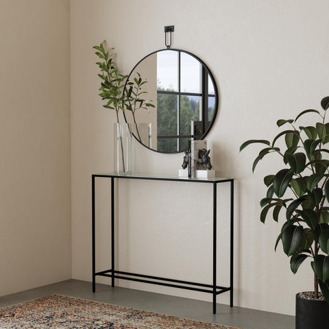 Image of Narrow console table with mirrored top Image 1