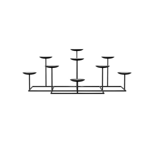 Image of Iron candelabra with wax candle holders Image 7