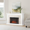 Faux stone electric fireplace with 33" wide firebox Image 1