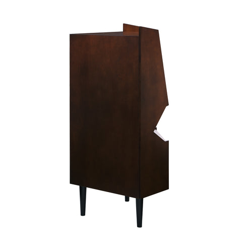 Image of Corner home bar cabinet with storage Image 7