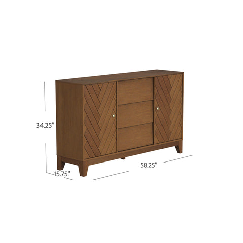 Image of Midcentury accent cabinet with storage Image 9