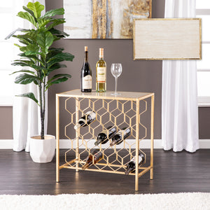 Wine storage rack or decorative side table Image 3