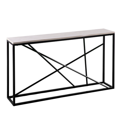 Image of Faux marble console table Image 8