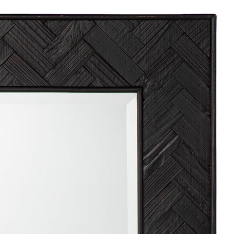 Decorative mirror with reclaimed wood frame Image 5