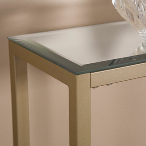 Narrow console table with mirrored top Image 9