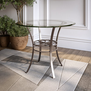 Wide beveled, tempered glass tabletop Image 1