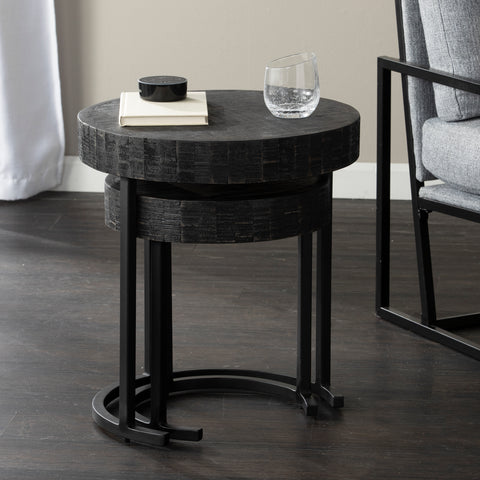 Image of Pair of nesting accent tables Image 5