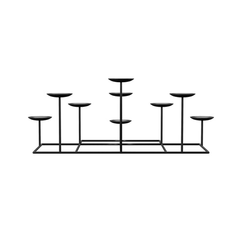 Image of Iron candelabra with wax candle holders Image 3
