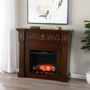 Timelessly designed electric fireplace with touch screen Image 3