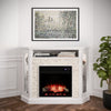 Electric firepace with touch screen and faux stone surround Image 1