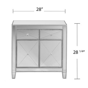 Ultra chic mirrored accent cabinet Image 9
