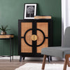 Elevated black accent cabinet  Image 1