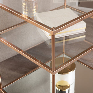Three-tier side table with display storage Image 3