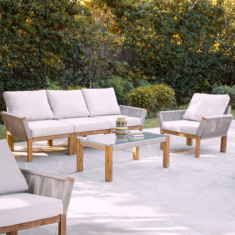 Image of Outdoor seating set w/ coffee table Image 1