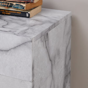 Faux marble electric fireplace Image 2