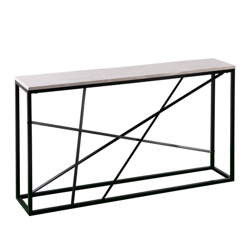 Image of Faux marble console table Image 4