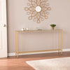 Narrow console table with mirrored top Image 1