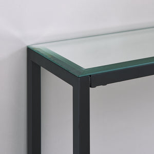 Narrow console table with mirrored top Image 8