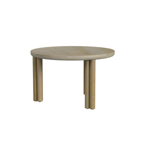 Round, artisanal-style coffee table Image 5