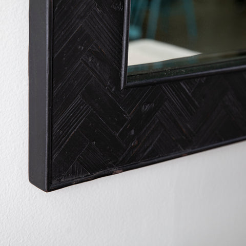 Image of Decorative mirror with reclaimed wood frame Image 2
