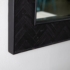 Decorative mirror with reclaimed wood frame Image 2