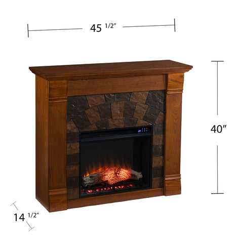 Image of Handsome electric fireplace TV stand Image 9