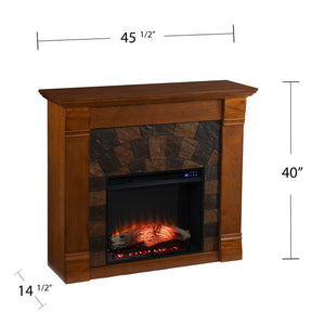 Handsome electric fireplace TV stand Image 9