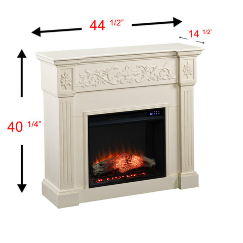 Image of Timelessly designed electric fireplace with touch screen Image 9