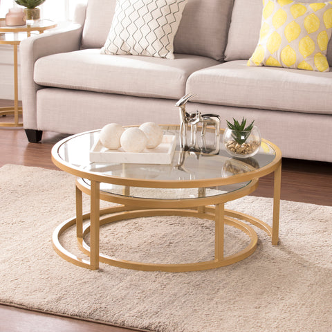 Image of Set of 2 nesting coffee tables Image 2