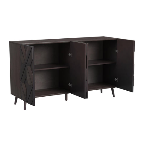 Image of Four-door accent cabinet with storage Image 6