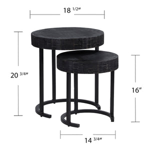 Pair of nesting accent tables Image 9