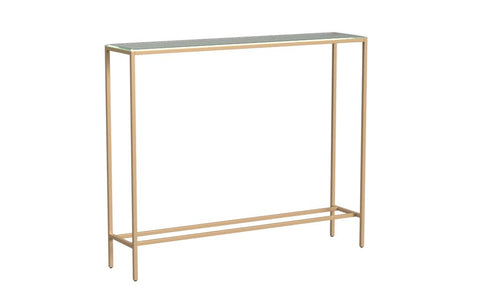Narrow console table with mirrored top Image 4