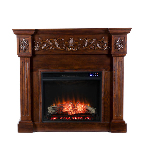 Image of Timelessly designed electric fireplace with touch screen Image 7