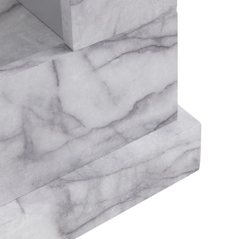 Image of Faux marble electric fireplace Image 10