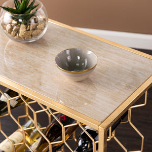Wine storage rack or decorative side table Image 4