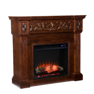 Timelessly designed electric fireplace with touch screen Image 5