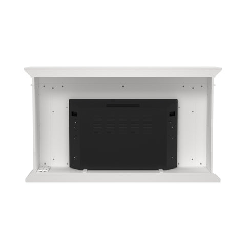 Image of Faux stone electric fireplace with 33" wide firebox Image 6