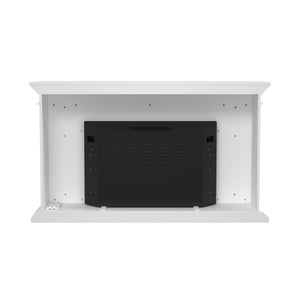 Faux stone electric fireplace with 33" wide firebox Image 6