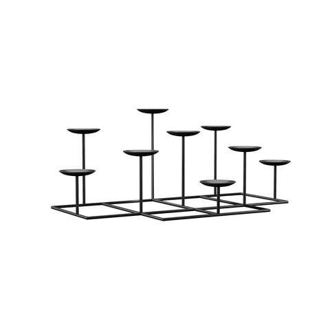 Image of Iron candelabra with wax candle holders Image 4