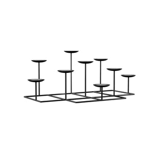Iron candelabra with wax candle holders Image 4