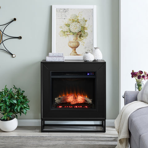 Image of Modern electric fireplace mantel Image 1