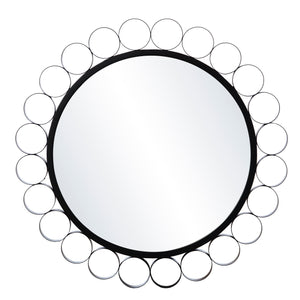 Hanging mirror w/ decorative frame Image 4